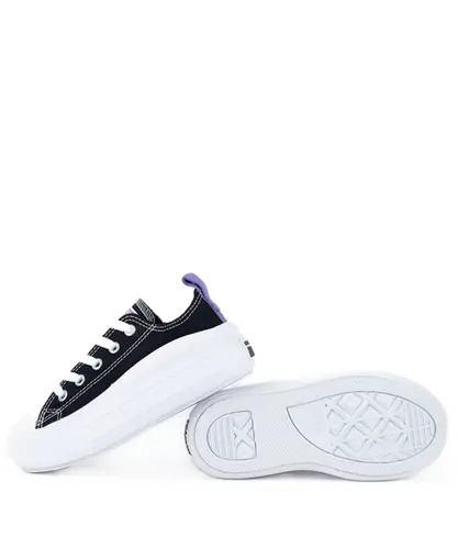 Tênis Converse Kids Chuck Taylor All Star Move Ox Preto Lua Roxa