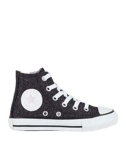 Tênis Converse Chuck Taylor All Star Side Zip Material Shine Preto