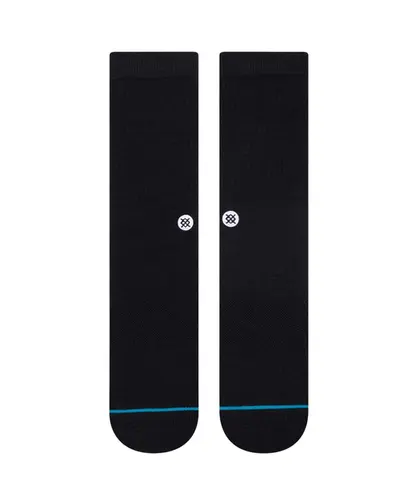 Meia Stance Icon Solids Black White