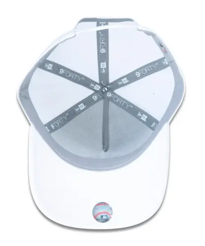 Boné New Era 940 A-Frame Snapback Aba Curva MLB New York Yankees - Branco