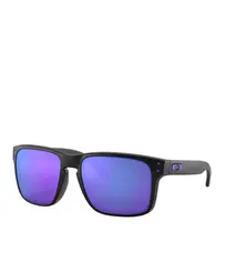 OO9102-26 OCULOS HOLBROOK JULIAN WILSON MATTE BLACK W/VIOLET IRIDIUM OAKLEY