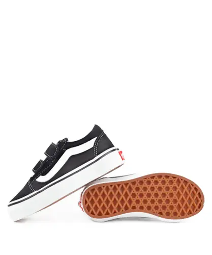 Tênis Vans Kids Old Skool V Black True White