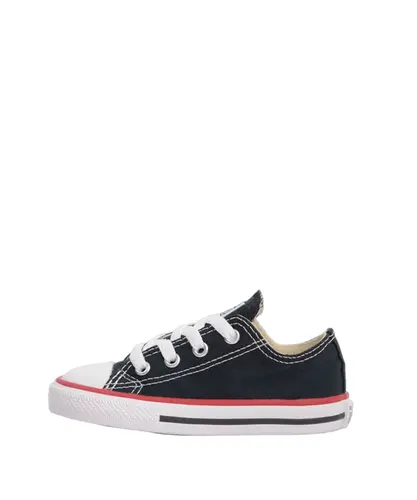 Tênis Converse Chuck Taylor All Star Kids Ox Preto Vermelho