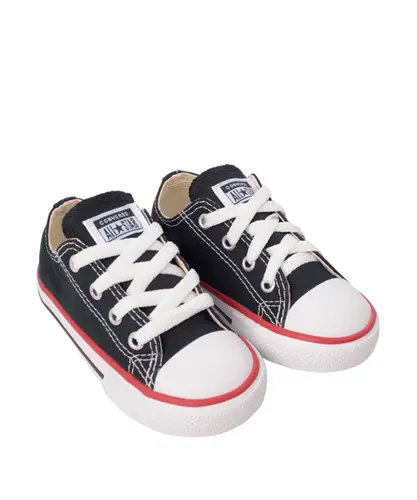 Tênis Converse Chuck Taylor All Star Kids Ox Preto Vermelho