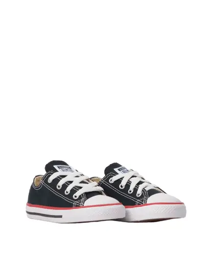Tênis Converse Chuck Taylor All Star Kids Ox Preto Vermelho