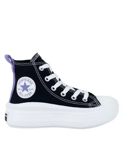 Tênis Converse Kids Chuck Taylor All Star Move Hi Preto Lua Roxa