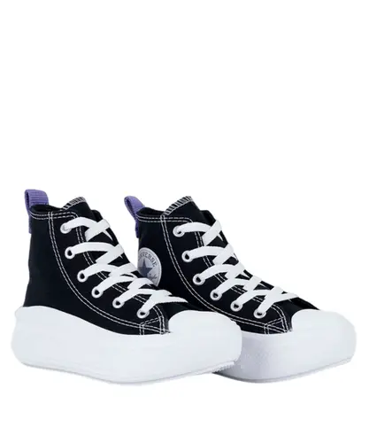 Tênis Converse Kids Chuck Taylor All Star Move Hi Preto Lua Roxa