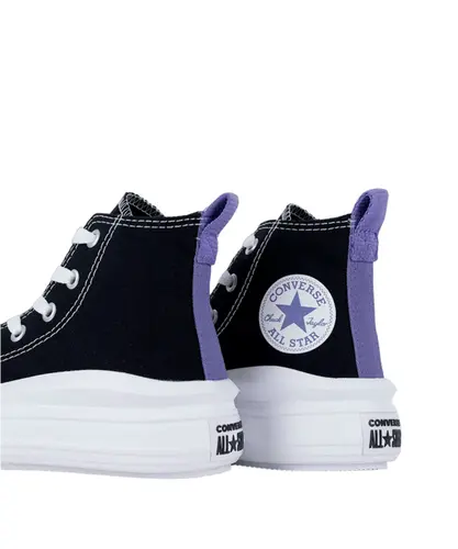 Tênis Converse Kids Chuck Taylor All Star Move Hi Preto Lua Roxa