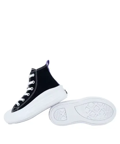 Tênis Converse Kids Chuck Taylor All Star Move Hi Preto Lua Roxa