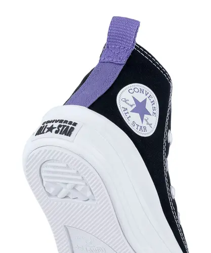 Tênis Converse Kids Chuck Taylor All Star Move Hi Preto Lua Roxa