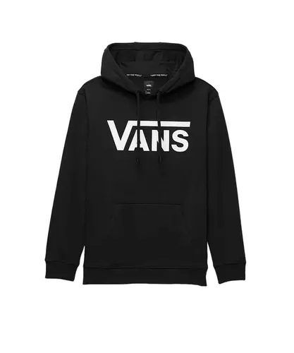 Moletom Canguru Classic Po Hoodie Vans Preto e Branco