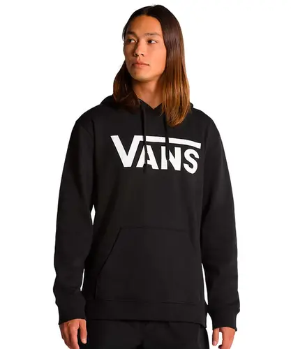 Moletom Canguru Classic Po Hoodie Vans Preto e Branco