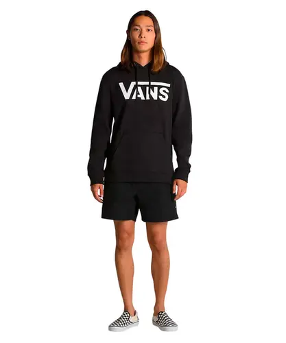 Moletom Canguru Classic Po Hoodie Vans Preto e Branco