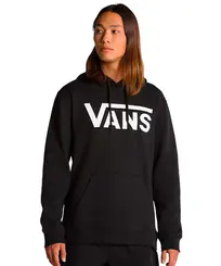 Moletom Canguru Classic Po Hoodie Vans Preto e Branco