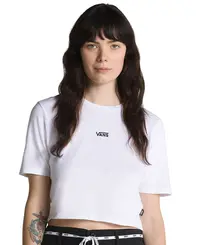 Cropped Vans Flying V Crew White