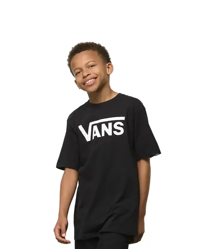 Camiseta Vans Infantil Classic Black White