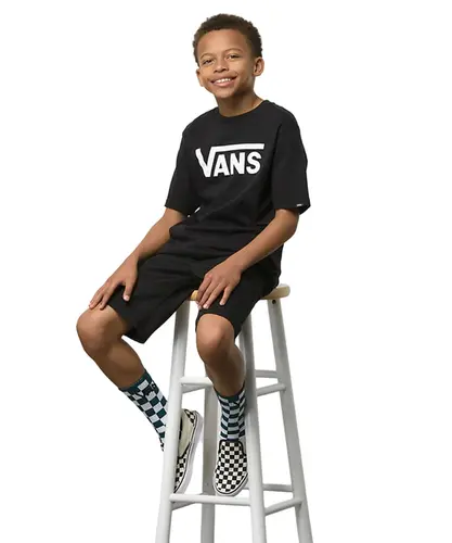 Camiseta Vans Infantil Classic Black White