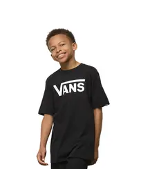 Camiseta Vans Infantil Classic Black White