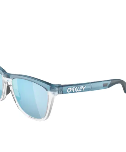 Óculos Oakley Frogskins Matte Trans Stonewash com Prizm Deep Water Polarized
