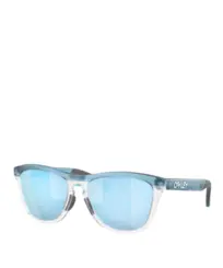 Óculos Oakley Frogskins Matte Trans Stonewash com Prizm Deep Water Polarized