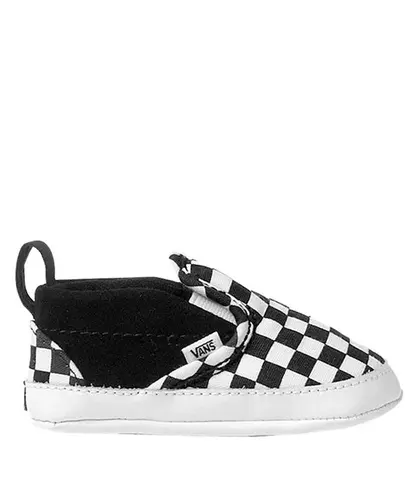 Tênis Vans Baby Slip On V Crib Checker Black True White