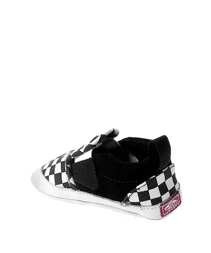 Tênis Vans Baby Slip On V Crib Checker Black True White