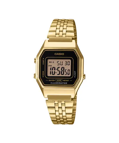 Relogio Casio Vintage Digital Dourado e Preto