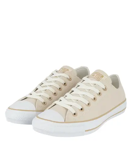 Tênis Converse Chuck Taylor All Star Ox Essential Nude Bege Claro
