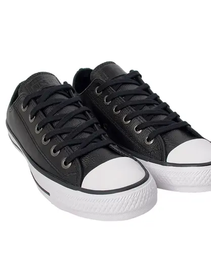 Tênis Converse Chuck Taylor All Star Couro Cano Baixo Preto