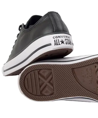 Tênis Converse Chuck Taylor All Star Couro Cano Baixo Preto