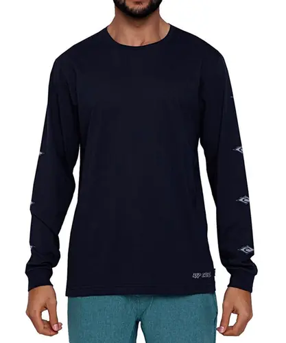 Camiseta Rip Curl Fade Revival Juvenil Manga Longa Preto - Outlet