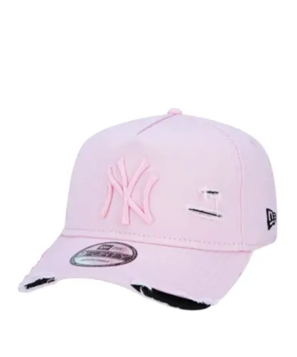 Boné New Era 9FORTY A-Frame Destroyed MLB New York Yankees Rosa