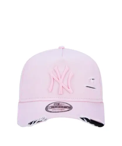 Boné New Era 9FORTY A-Frame Destroyed MLB New York Yankees Rosa