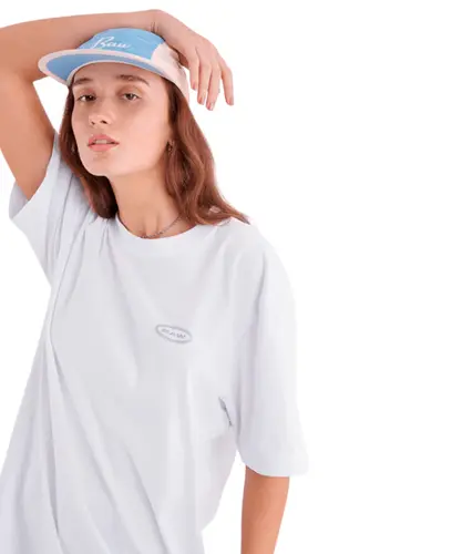 Camiseta BAW M/C Regular Color Refletive - Branco