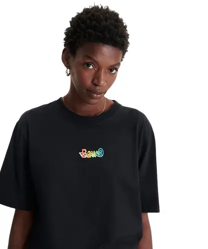 Camiseta Regular BAW Wordart - Preto