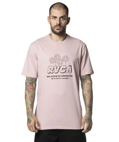 Camiseta RVCA M/C Gardener - Rosa Claro