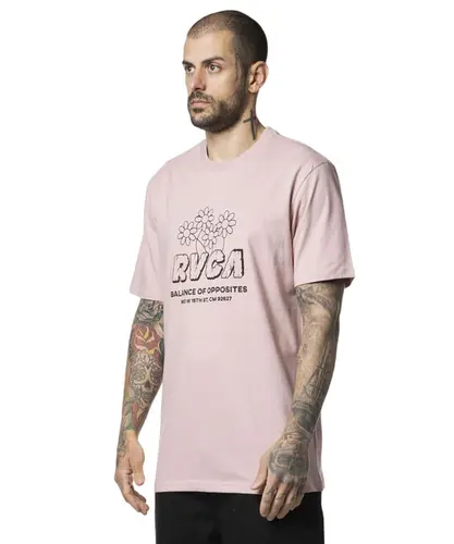 Camiseta RVCA M/C Gardener - Rosa Claro