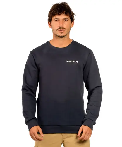 Moletom Rip Curl Brand Logo Crew - Dark Navy