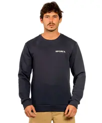 Moletom Rip Curl Brand Logo Crew - Dark Navy