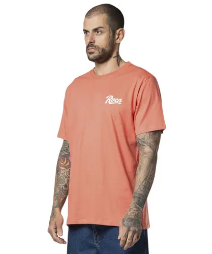 Camiseta RVCA M/C Pennatan - Vermelho Claro