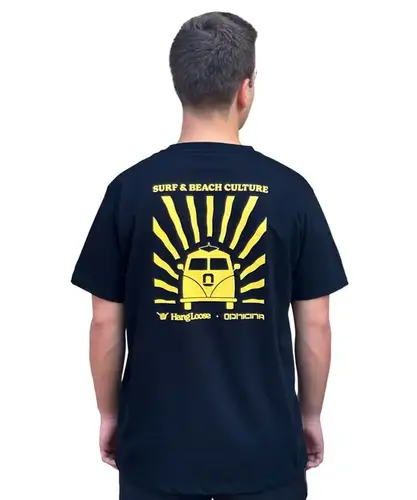 Camiseta Hang Loose x Ophicina Culture Preto
