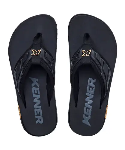 Chinelo Kenner Kivah Full Force Gold - Preto