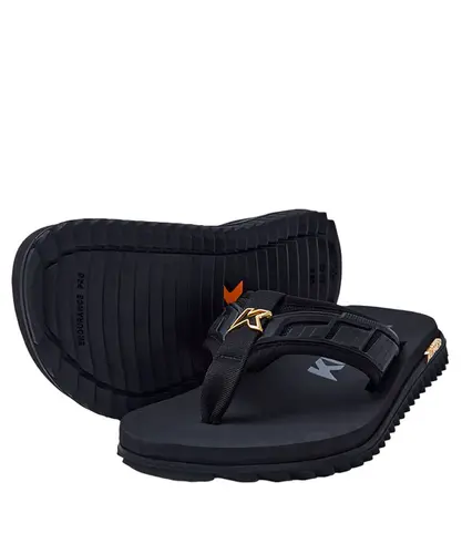 Chinelo Kenner Kivah Full Force Gold - Preto