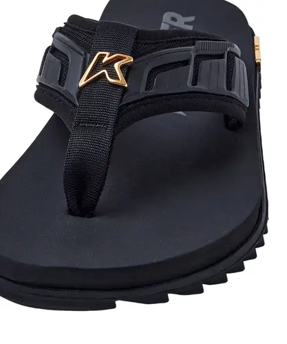 Chinelo Kenner Kivah Full Force Gold - Preto