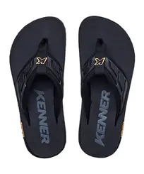 Chinelo Kenner Kivah Full Force Gold - Preto
