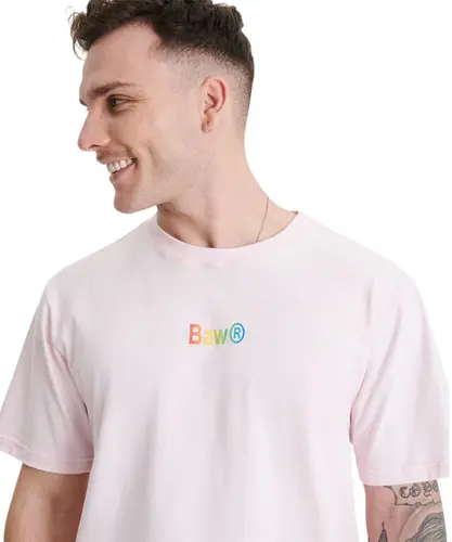 Camiseta  Baw Regular Wordart Rosa Claro