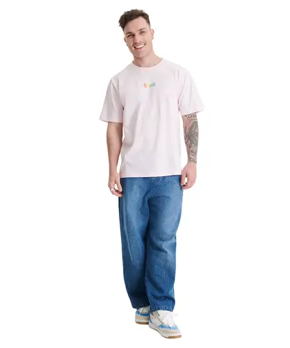 Camiseta  Baw Regular Wordart Rosa Claro