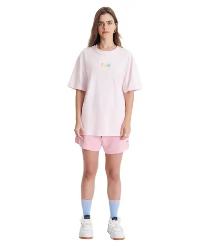 Camiseta  Baw Regular Wordart Rosa Claro