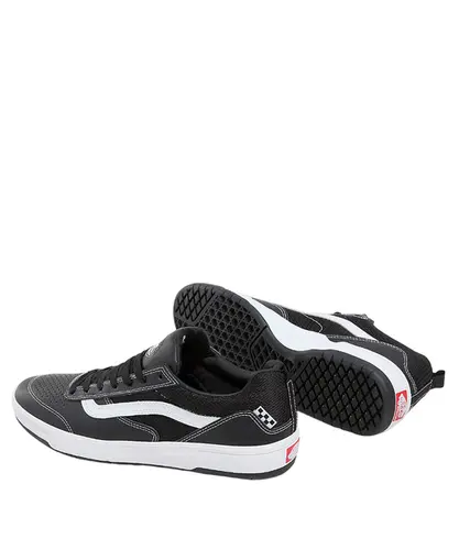 わかば Tênis Vans Zahba Leather Black White - Tênis Vans Zahba Leather