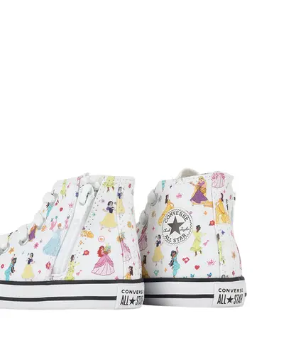 Tênis Converse Infantil Chuck Taylor All Star Side Zip Hi Disney Princess